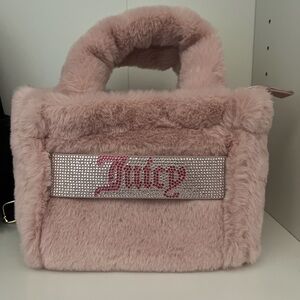 Fuzzy bling Juicy Couture purse